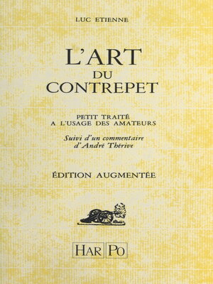 cover image of L'art du contrepet